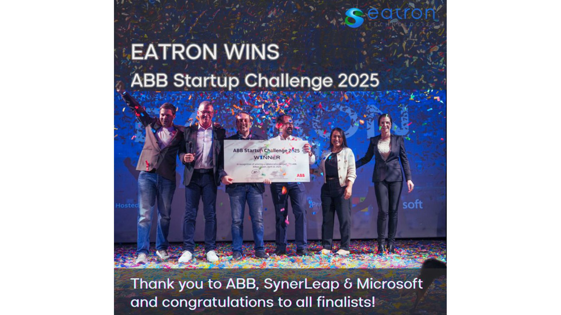 Eatron wins the ABB Startup Challenge 2025! Hero Image
